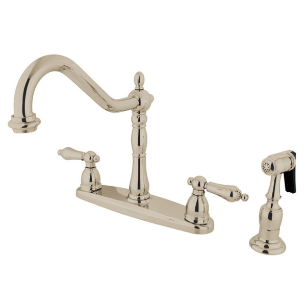 Elements of Design Heritage Double Handle Kitchen Faucet | Wayfair